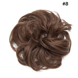 Synthetic Wrap on Curly Hair Bun for Chignons & Updos