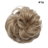 Synthetic Wrap on Curly Hair Bun for Chignons & Updos