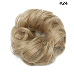 Synthetic Wrap on Curly Hair Bun for Chignons & Updos