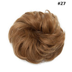 Synthetic Wrap on Curly Hair Bun for Chignons & Updos 