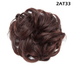 Synthetic Wrap on Curly Hair Bun for Chignons & Updos