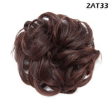 Synthetic Wrap on Curly Hair Bun for Chignons & Updos