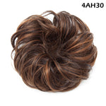 Synthetic Wrap on Curly Hair Bun for Chignons & Updos