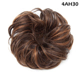 Synthetic Wrap on Curly Hair Bun for Chignons & Updos