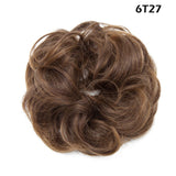 Synthetic Wrap on Curly Hair Bun for Chignons & Updos