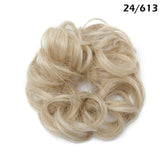 Synthetic Wrap on Curly Hair Bun for Chignons & Updos 