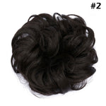Synthetic Wrap on Curly Hair Bun for Chignons & Updos