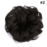 Synthetic Wrap on Curly Hair Bun for Chignons & Updos