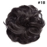 Synthetic Wrap on Curly Hair Bun for Chignons & Updos