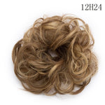 Synthetic Wrap on Curly Hair Bun for Chignons & Updos