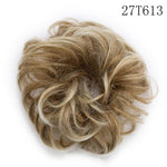 Synthetic Wrap on Curly Hair Bun for Chignons & Updos 