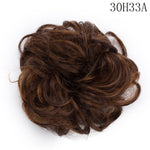 Synthetic Wrap on Curly Hair Bun for Chignons & Updos