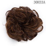 Synthetic Wrap on Curly Hair Bun for Chignons & Updos