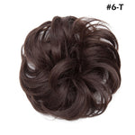 Synthetic Wrap on Curly Hair Bun for Chignons & Updos