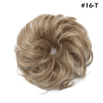 Synthetic Wrap on Curly Hair Bun for Chignons & Updos