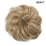 Synthetic Wrap on Curly Hair Bun for Chignons & Updos