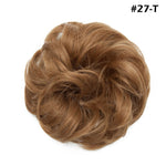 Synthetic Wrap on Curly Hair Bun for Chignons & Updos