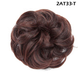 Synthetic Wrap on Curly Hair Bun for Chignons & Updos 