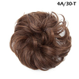 Synthetic Wrap on Curly Hair Bun for Chignons & Updos