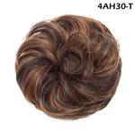 Synthetic Wrap on Curly Hair Bun for Chignons & Updos