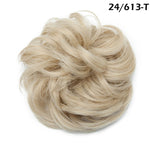 Synthetic Wrap on Curly Hair Bun for Chignons & Updos