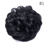 Synthetic Wrap on Curly Hair Bun for Chignons & Updos