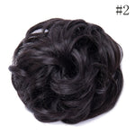 Synthetic Wrap on Curly Hair Bun for Chignons & Updos