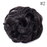 Synthetic Wrap on Curly Hair Bun for Chignons & Updos