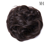 Synthetic Wrap on Curly Hair Bun for Chignons & Updos