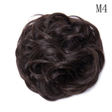 Synthetic Wrap on Curly Hair Bun for Chignons & Updos