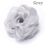 Synthetic Wrap on Curly Hair Bun for Chignons & Updos
