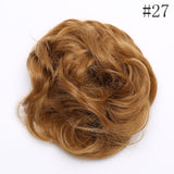 Synthetic Wrap on Curly Hair Bun for Chignons & Updos