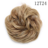 Synthetic Wrap on Curly Hair Bun for Chignons & Updos