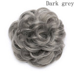 Synthetic Wrap on Curly Hair Bun for Chignons & Updos