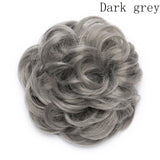 Synthetic Wrap on Curly Hair Bun for Chignons & Updos