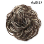 Synthetic Wrap on Curly Hair Bun for Chignons & Updos