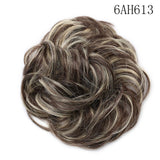 Synthetic Wrap on Curly Hair Bun for Chignons & Updos