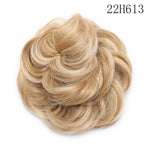 Synthetic Wrap on Curly Hair Bun for Chignons & Updos