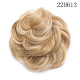 Synthetic Wrap on Curly Hair Bun for Chignons & Updos