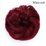 Synthetic Wrap on Curly Hair Bun for Chignons & Updos