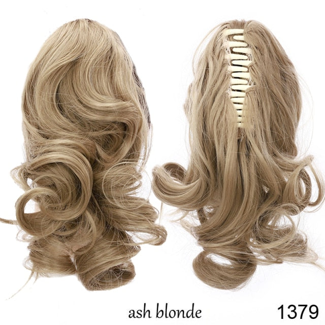 Synthetic Short Wavy Ponytail Hair Extensions