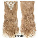24inch Clip in Synthetic Curly Hair Extensions 8-piece
