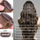 Lucy 24inch Clip in Synthetic Curly Hair Extensions 8-piece