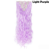 Lucy 24inch Clip in Synthetic Curly Hair Extensions 8-piece