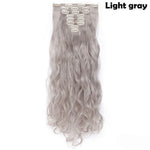 24inch Clip in Synthetic Curly Hair Extensions 8-piece