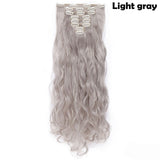 24inch Clip in Synthetic Curly Hair Extensions 8-piece