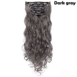 Lucy 24inch Clip in Synthetic Curly Hair Extensions 8-piece