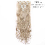 24inch Clip in Synthetic Curly Hair Extensions 8-piece