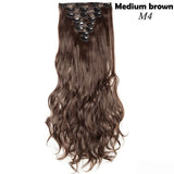 24inch Clip in Synthetic Curly Hair Extensions 8-piece