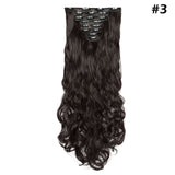 Lucy 24inch Clip in Synthetic Curly Hair Extensions 8-piece